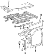 4673296 - Body: Aperture Panel for Chrysler: Town &amp; Country | Dodge: Caravan, Grand Caravan Image