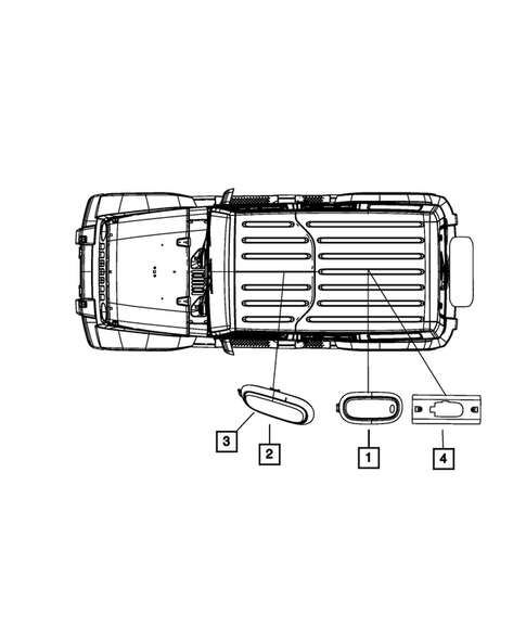 Lamps-Interior and Exterior for 2011 Jeep Wrangler #2