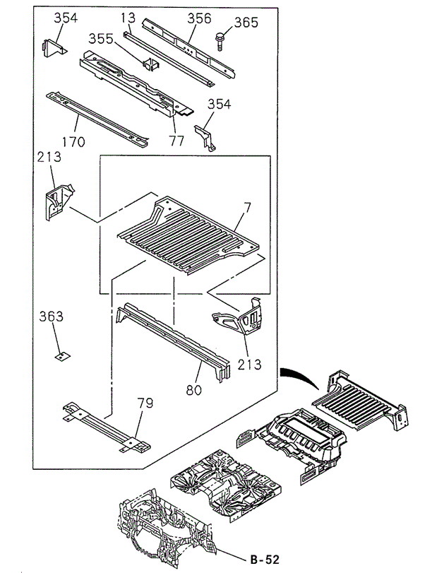 Floor Panel (RR.) (2) for 1998 Acura SLX #0