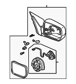 76200S9VC11ZA - : Mirror Assembly for Honda: Pilot Image