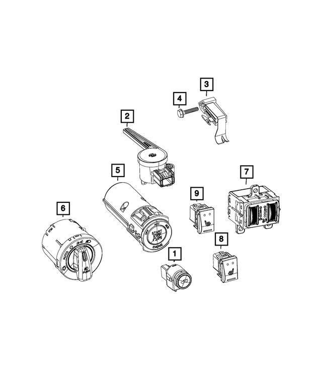 5189366AB - Electrical: Parking Brake Switch for Mopar Image image