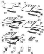 68072147AD - Body Sheet Metal Except Doors: Roof Panel for Dodge: Ram 2500, Ram 3500 | Ram: 1500, 2500, 3500 Image