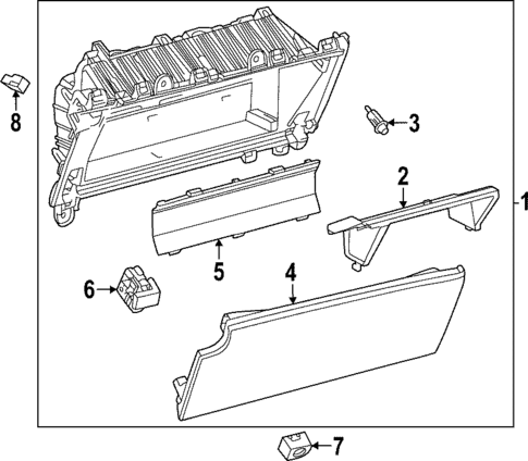 Glove Box for 2023 Lexus LX600 #0