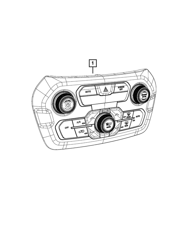 7UW48LXHAA - Air Conditioners and Heaters: A/c And Heater Control for Mopar Image image