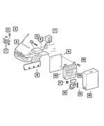 5120249AA - Electrical: Wiring Harness Retainer for Mopar Image