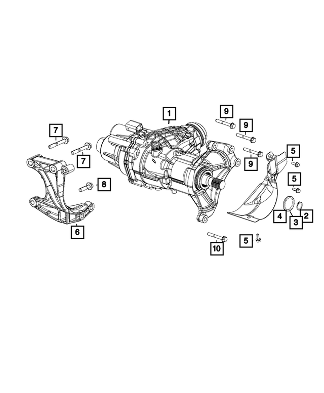 « 6511598AA – Power Transfer Unit : Vis à Tête Héxagonale Boulon pour Mopar Image »