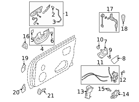 Lock & Hardware for 2006 Subaru Legacy #0