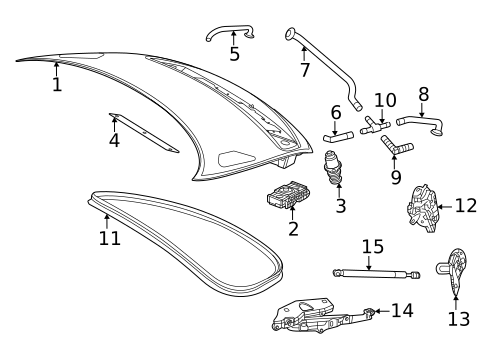 Lid & Components for 2020 Mercedes-Benz AMG GT #1