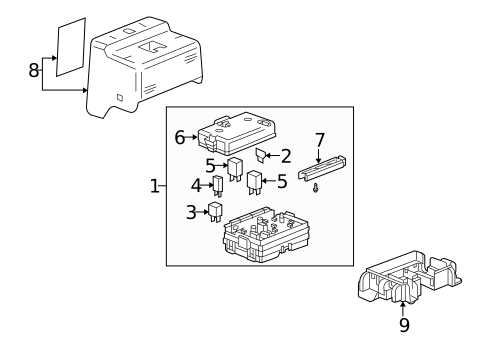 Electrical Components for 2009 Saab 9-7x #1