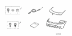 8P35SL0200R1 - Accessory Components: HARDWARE KIT, NOSE MASK for Honda Image