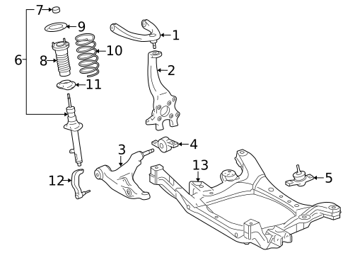 Suspension Components for 2011 Lexus IS F #1