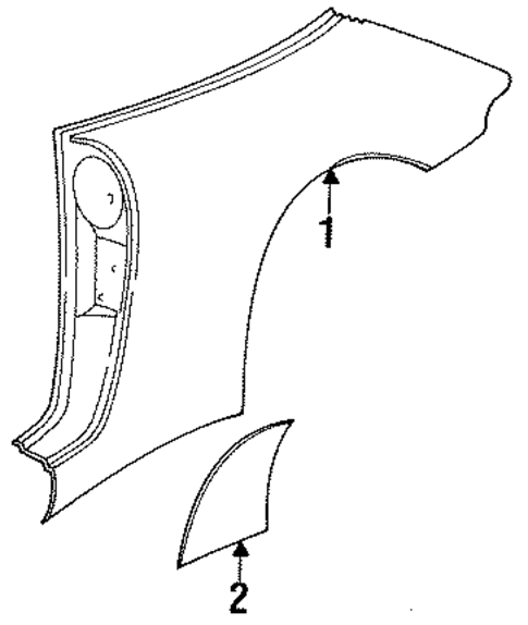 Quarter Panel & Components for 1996 Porsche 911 #0