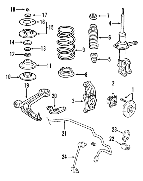 Suspension Components for 2000 Honda Insight #1