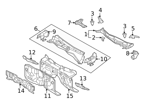 Cowl for 2009 Lexus GS460 #0