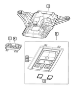 1VF20BD1AA - Interior Trim: Overhead Console for Mopar Image