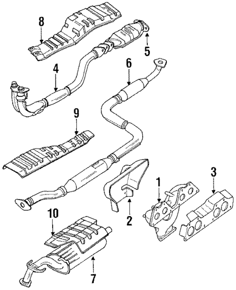 Exhaust Manifold for 1992 Hyundai Sonata #0