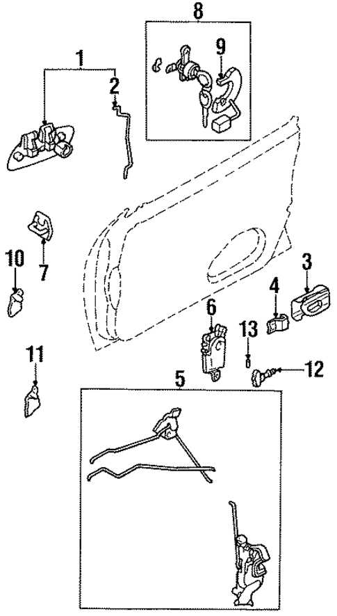 Door for 1999 Subaru Legacy #0