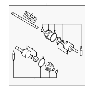 39100EE32B - : Axle Assembly for Nissan: Cube Image