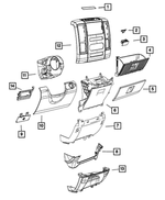 1JQ68HL1AA - Interior Trim: Glovebox Door Latch for Mopar Image