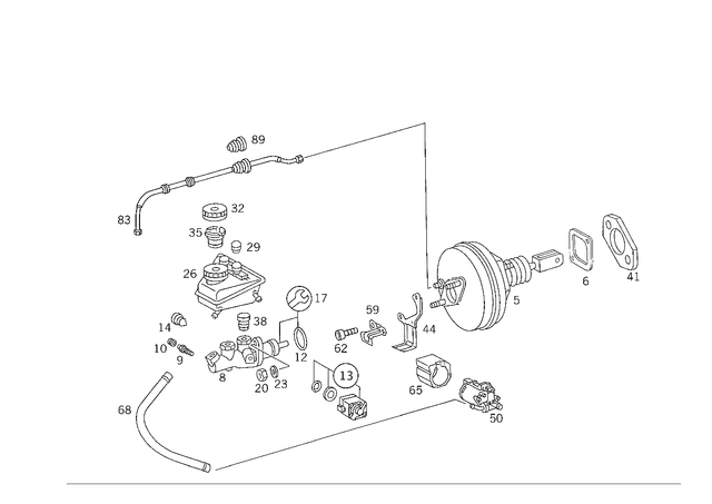 304032006008 - Brakes: Hexagon Nut for Mercedes-Benz Image