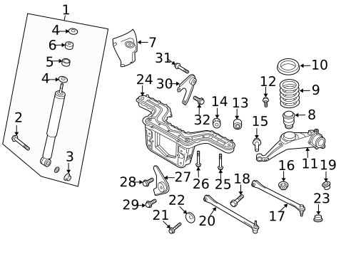 Hardware, Fasteners & Fittings for 2008 Ford Escape #0