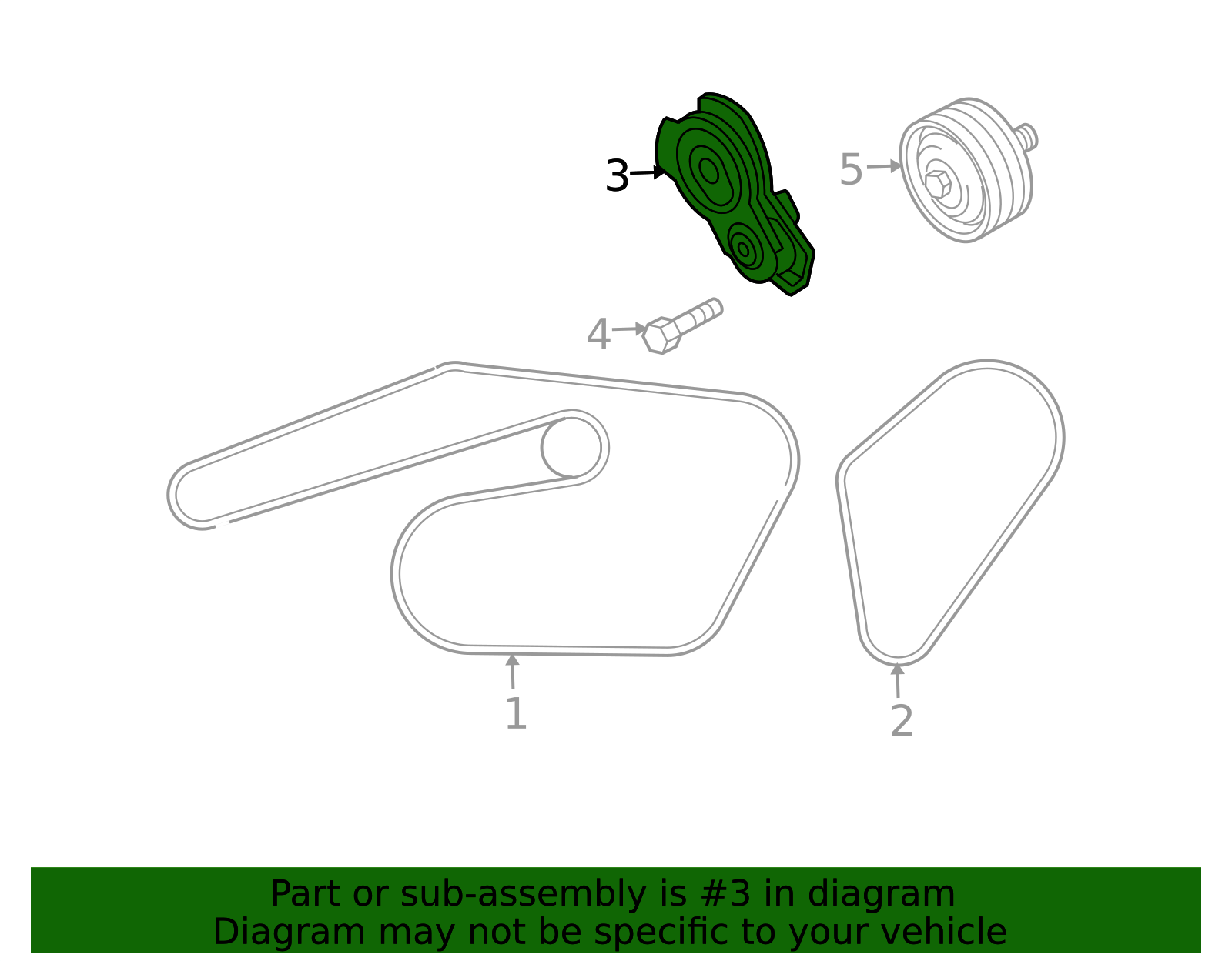 2003-2008 Mazda 6 Serpentine Tensioner AJ57-15-980A | OEM Parts Online