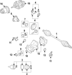 MB283143 - Universals &amp; Rear Axle: Gear Kit for Mitsubishi Image