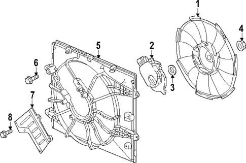 Cooling Fan for 2024 Honda Civic #0