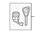 57449FG000 - Body: Cylinder &amp; Keys for Subaru: Impreza Image