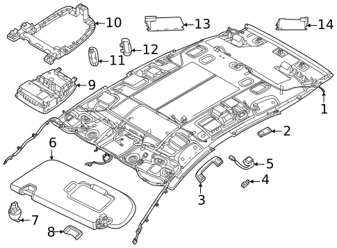 Interior Trim - Roof for 2025 Nissan Murano #0