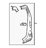 22904454 - Body: Lock Pillar Reinforced for Chevrolet: Colorado | GMC: Canyon Image
