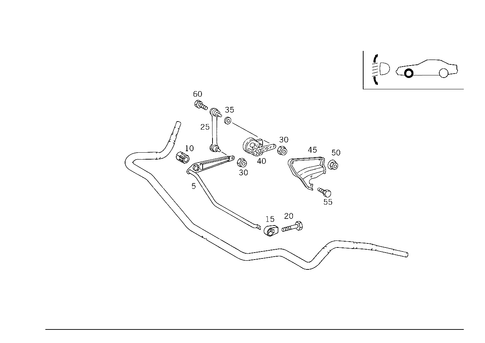 Regulation of Dynamic Headlamp Range Control, Front for 1996 Mercedes-Benz SL320 #0