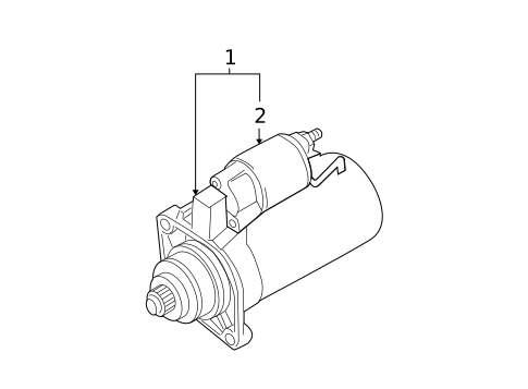 Starter for 2007 Volkswagen Passat #0