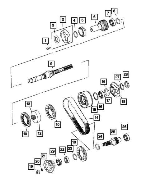 Gear Train for 2004 Jeep Grand Cherokee #0
