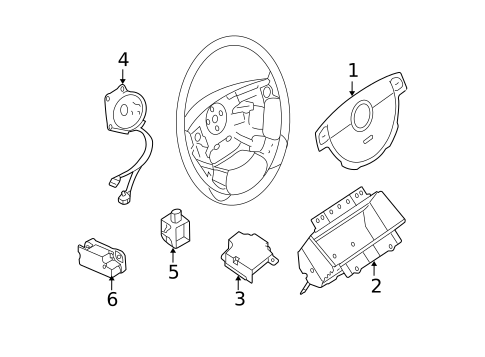 Air Bag Components for 2004 Suzuki Forenza #0