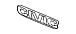 75701S5SE00 - Body: Hatch Emblem for Honda: Civic Image