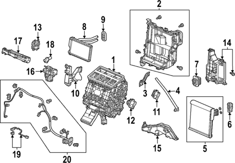 Condenser, Compressor & Lines for 2022 Honda Civic #1
