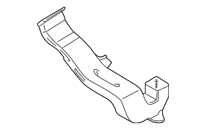 PAB81980400 - Body: Instrument Panel Air Duct for Porsche Image