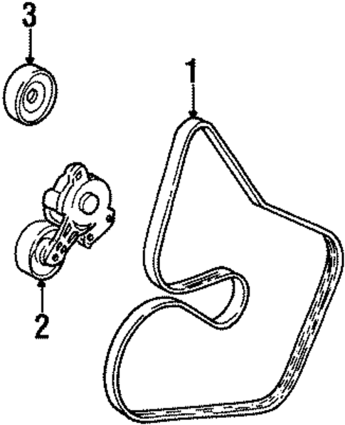 Belts & Pulleys for 1998 Lincoln Continental #0