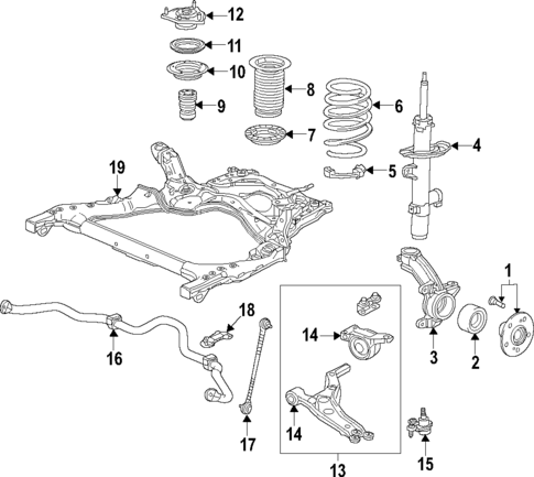 Front Suspension for 2024 Acura RDX #0