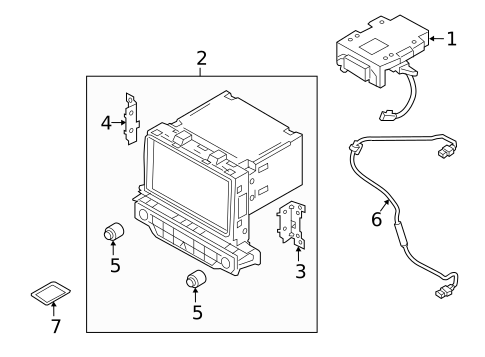 Navigation System Components for 2018 Kia Niro #0