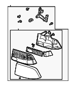 16526225 - : Driver Side Headlamp Combination Assembly for GMC: Jimmy, Sonoma Image