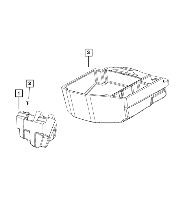 « 68088818AA – Interior Trim : Rangement Casier pour Mopar Image »