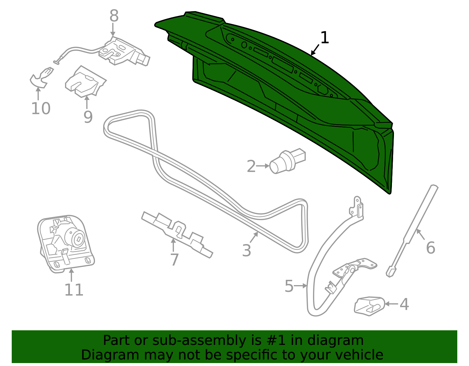 Genuine Trunk Lid for 2011-2018 Volvo | Part# 31395582 | Over 30