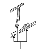 GMYE70360 - : Body B-Pillar Reinforcement for Mazda: 6 Image