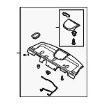 856103F050LK - Body: Pkg Tray Trim for Kia: Amanti Image