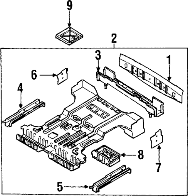 K08E53700A - : Floor Pan Assembly for Kia Image