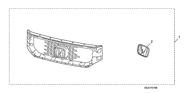 Front Grille (2) for 2012 Honda Ridgeline #0