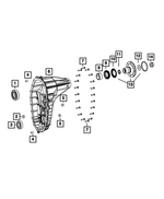 68161328AA - Transfer Case and Power Transfer Unit: Output Shaft Bearing for Mopar Image