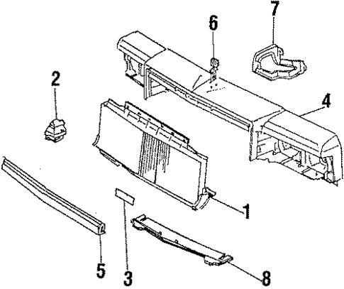 Grille for 1987 Buick Regal #0